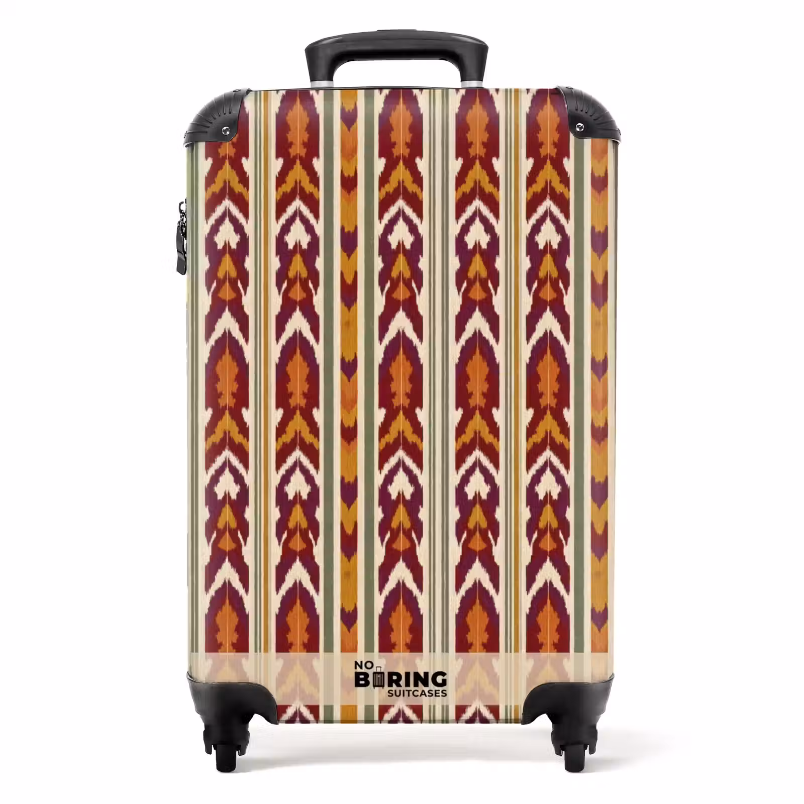 Koffer - Ikat - Bordeauxrood - Etnisch - Patroon — 1
