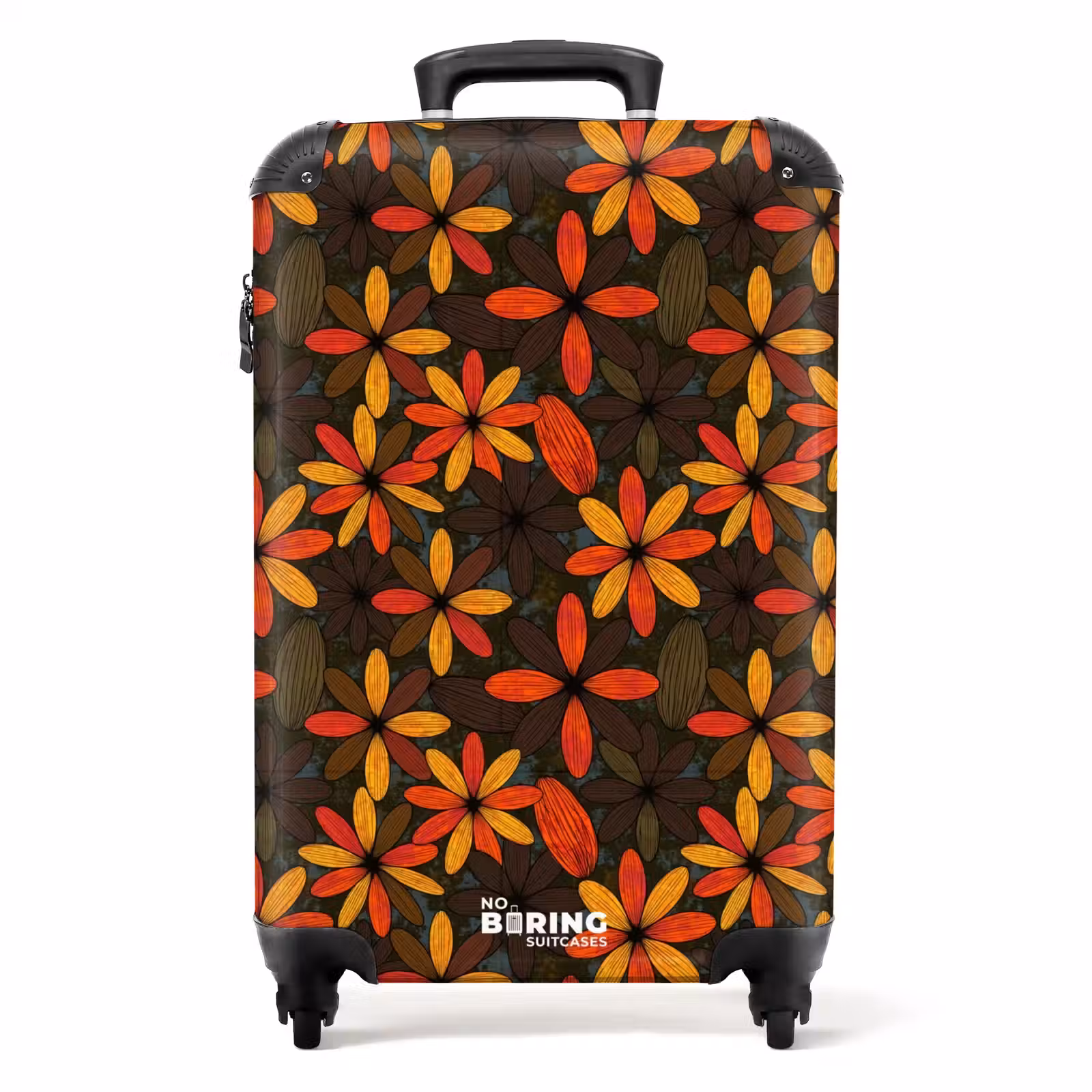 Koffer - Oranje - Retro - Bloemen - Herfst — 1