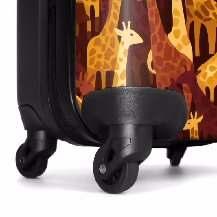 Koffer - Bruin - Giraffen - Safari - Patroon — 6