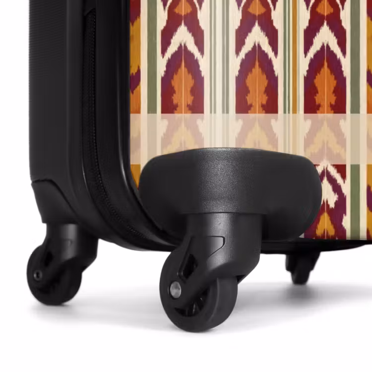 Koffer - Ikat - Bordeauxrood - Etnisch - Patroon — 6