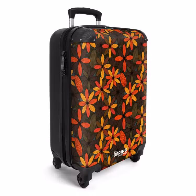 Koffer - Oranje - Retro - Bloemen - Herfst — 2