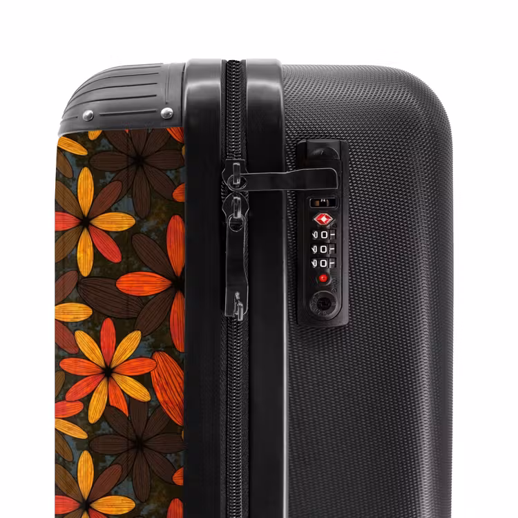 Koffer - Oranje - Retro - Bloemen - Herfst — 5