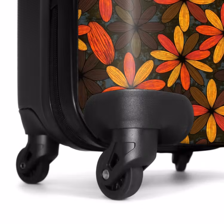 Koffer - Oranje - Retro - Bloemen - Herfst — 6