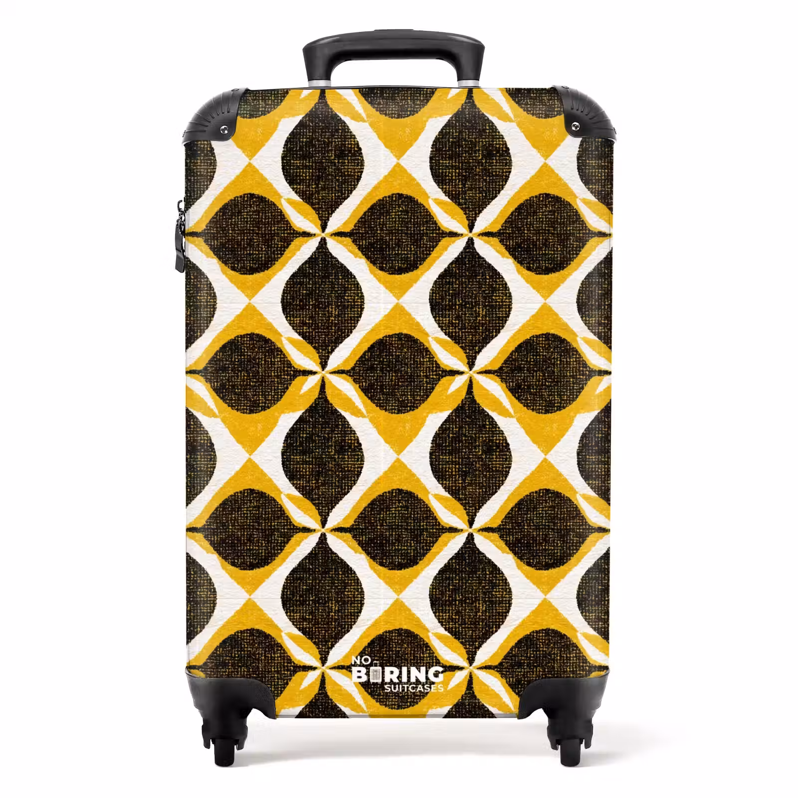 Koffer - Geel - Zwart - Geometrisch - Retro - Textuur — 1