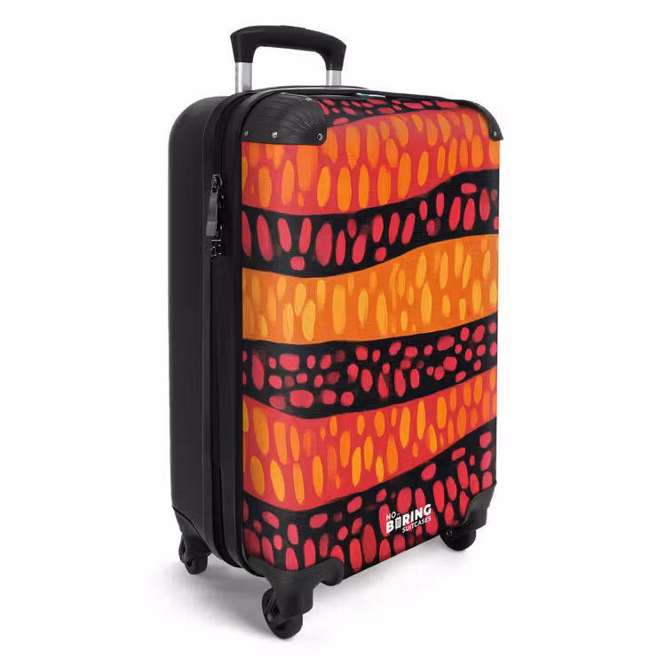 Koffer - Oranje - Roze - Expressief - Patroon — 2
