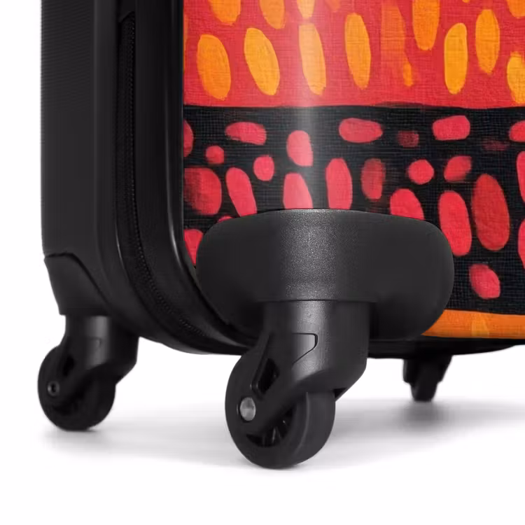 Koffer - Oranje - Roze - Expressief - Patroon — 6