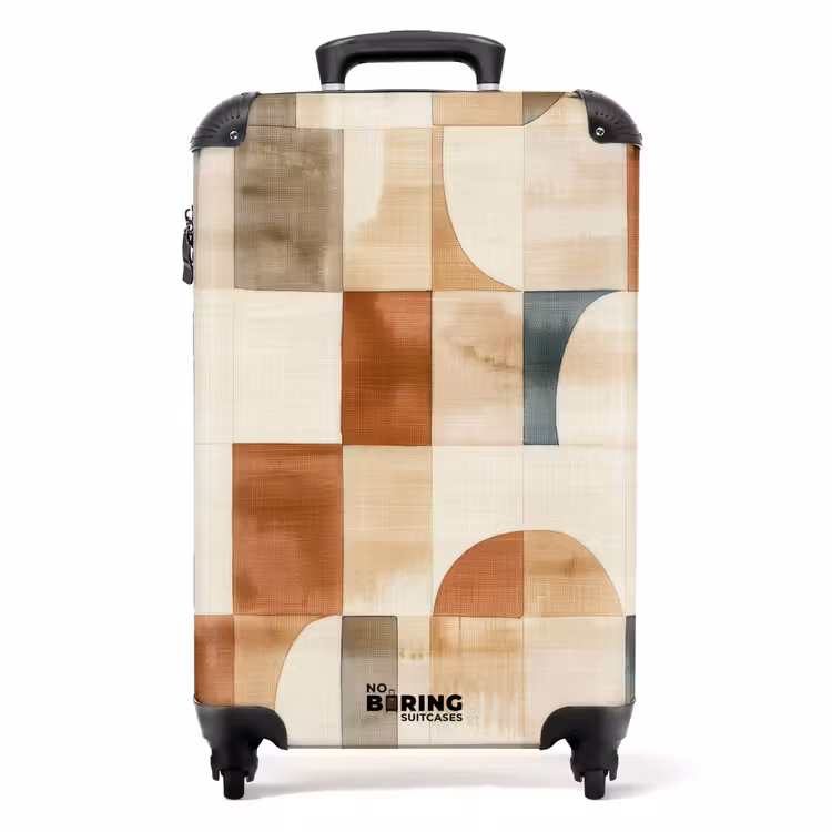 Koffer - Terracotta - Geometrisch - Aquarel - Textuur — 1