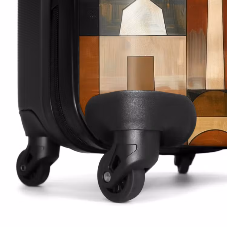Koffer - Terracotta - Geometrisch - Mid-Century - Patroon — 6