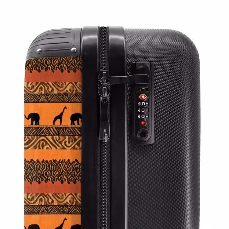 Koffer - Oranje - Safari - Afrikaans - Dieren - Patroon — 5