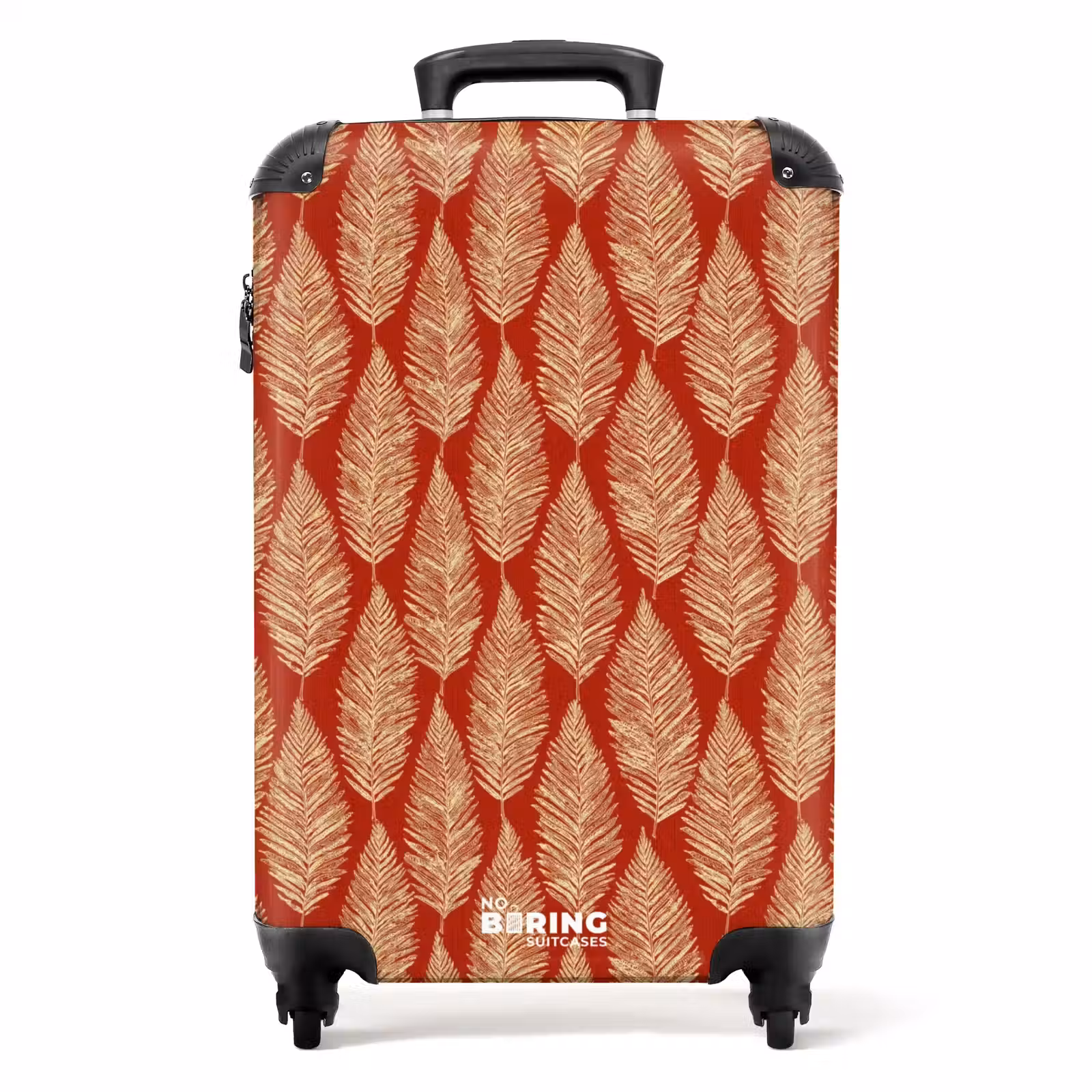 Koffer - Rood - Botanisch - Varen - Patroon — 1