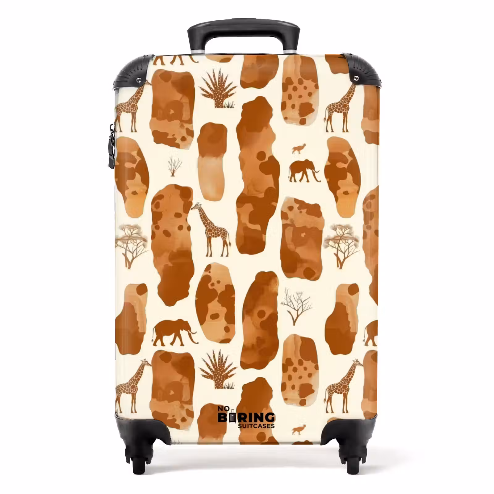Koffer - Terracotta - Safari - Dieren - Patroon — 1