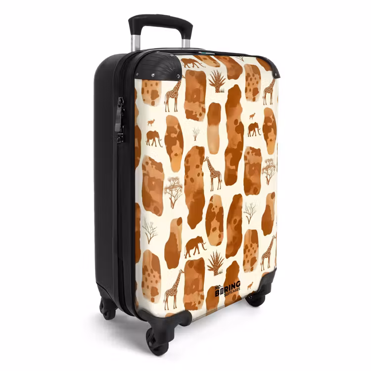 Koffer - Terracotta - Safari - Dieren - Patroon — 2