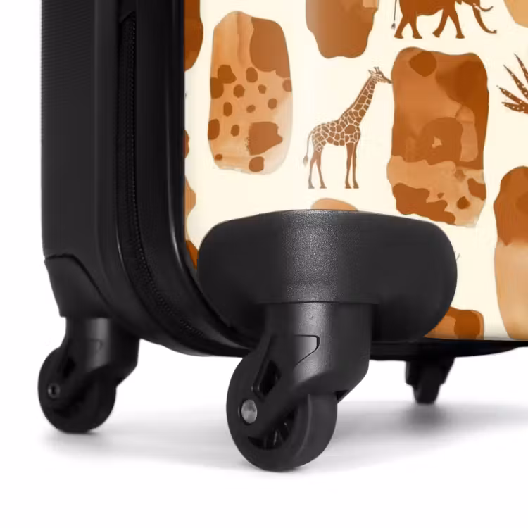 Koffer - Terracotta - Safari - Dieren - Patroon — 6