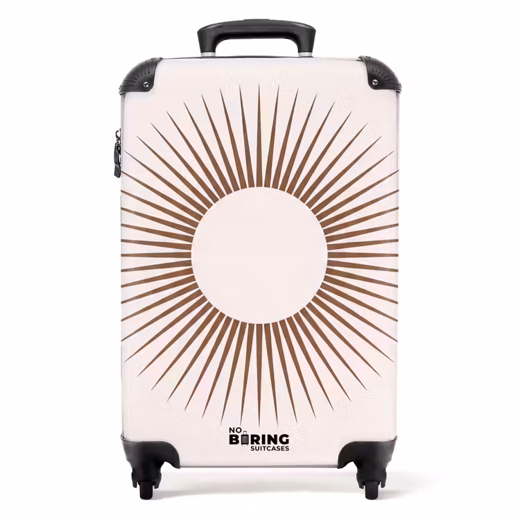 Koffer - Abstract - Zon - Symbool - Modern - Beige — 1
