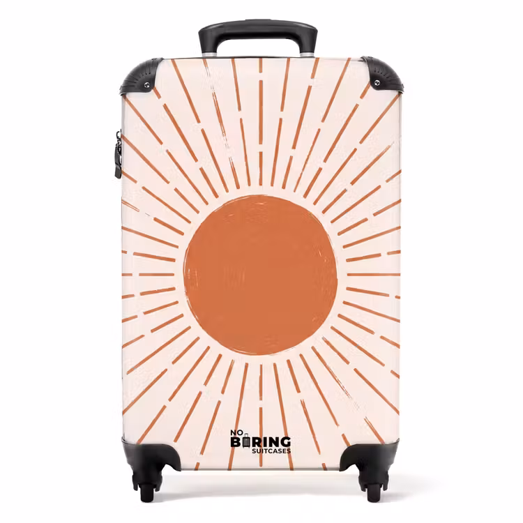 Koffer - Zon - Stralen - Abstract - Terracotta - Modern — 1