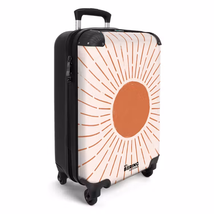 Koffer - Zon - Stralen - Abstract - Terracotta - Modern — 2