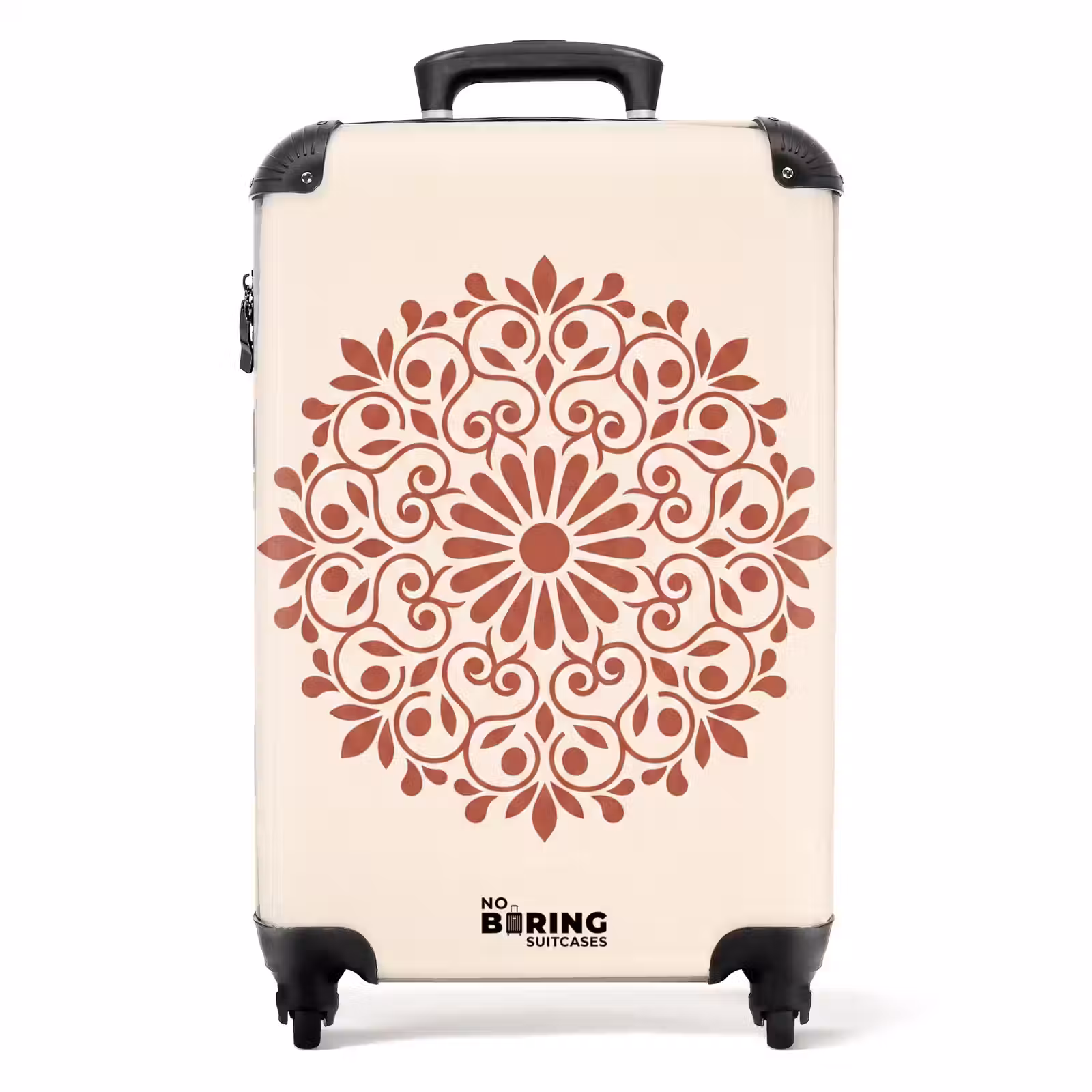 Koffer - Decoratie - Cirkel - Symmetrisch - Modern - Roodbruin — 1