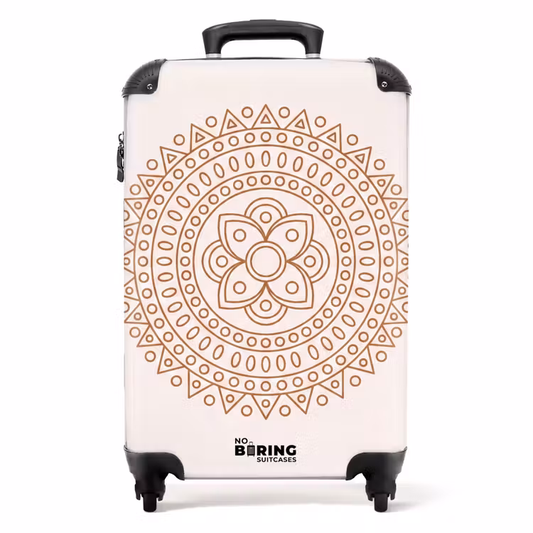 Koffer - Mandala - Geometrisch - Abstract - Oosters - Bruin — 1