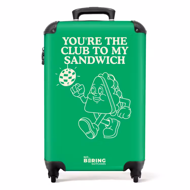 Koffer - Sandwich - Groen - discobal — 1