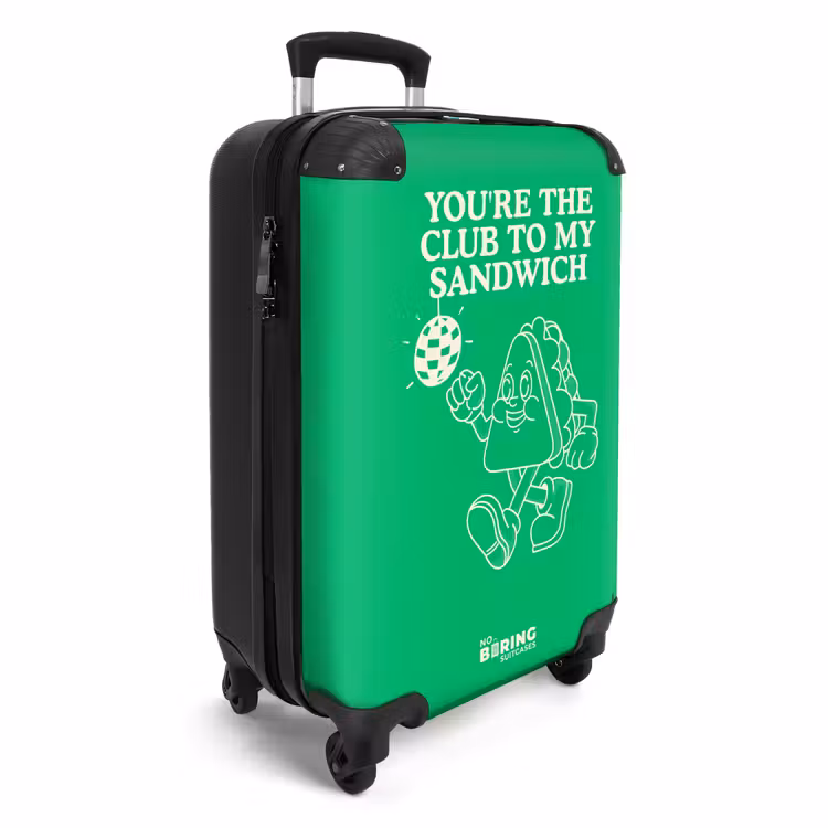 Koffer - Sandwich - Groen - discobal — 2