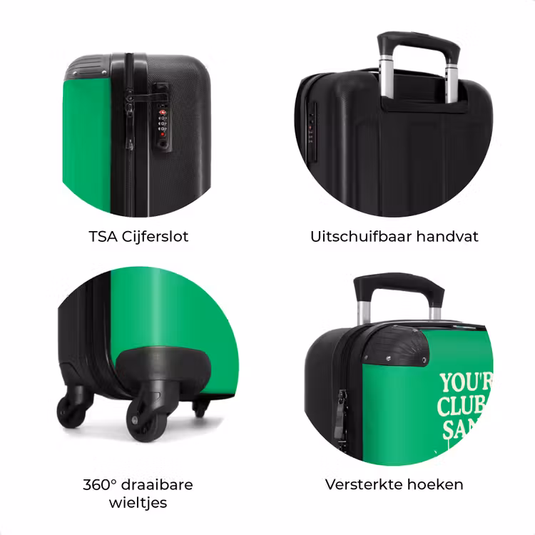 Koffer - Sandwich - Groen - discobal — 7