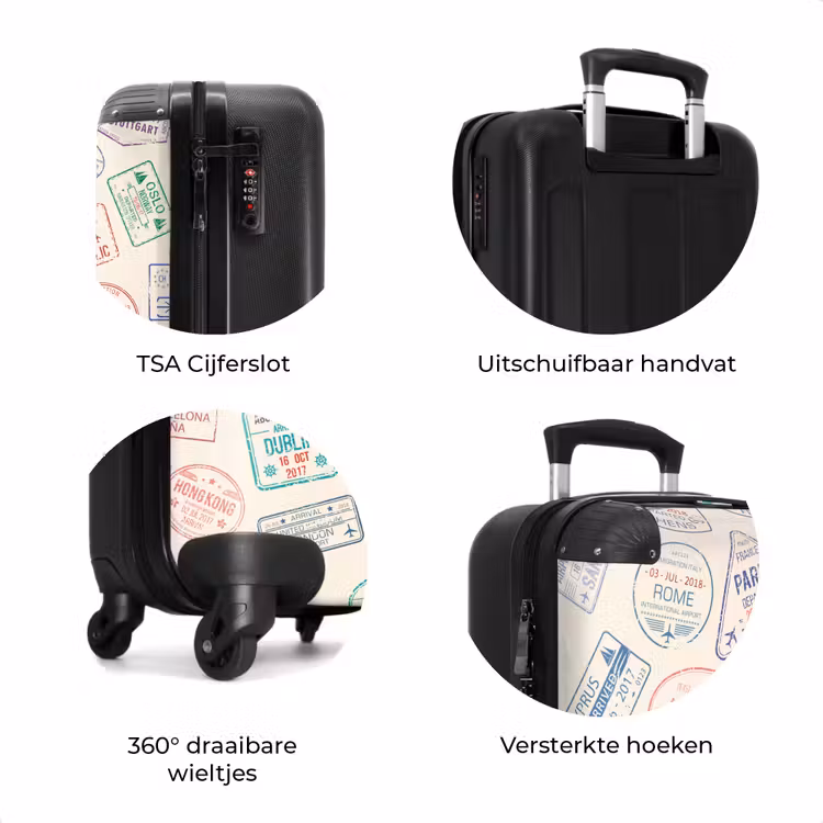 Koffer - Stempels - Kleurrijk - Landen — 7