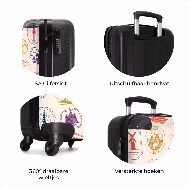 Koffer - Stempels - Kleurrijk - Wereld — 7