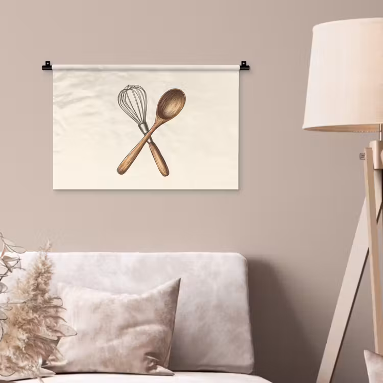 Wandkleed - Garde - Hout - Beige — 2