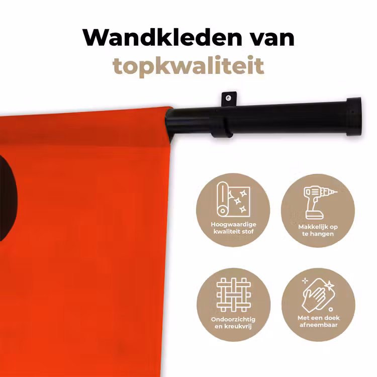 Wandkleed - Bestek - Rood - Wit — 3