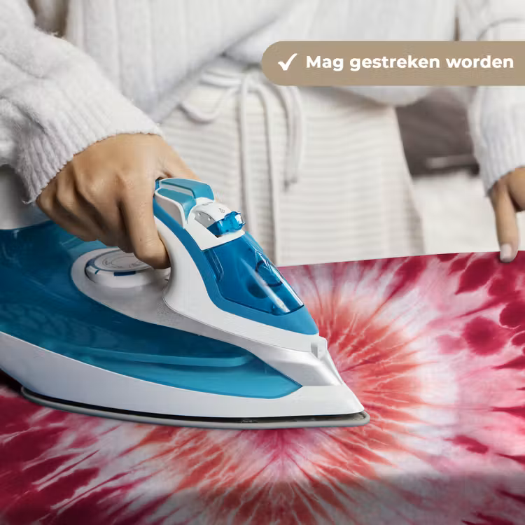 Wandkleed - Hartvorm - Roze - Tie dye — 6