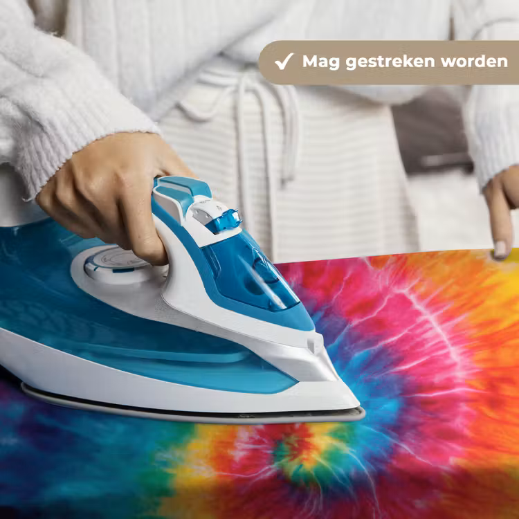 Wandkleed - Regenboog - Tie dye - Kleurrijk - Blauw — 6