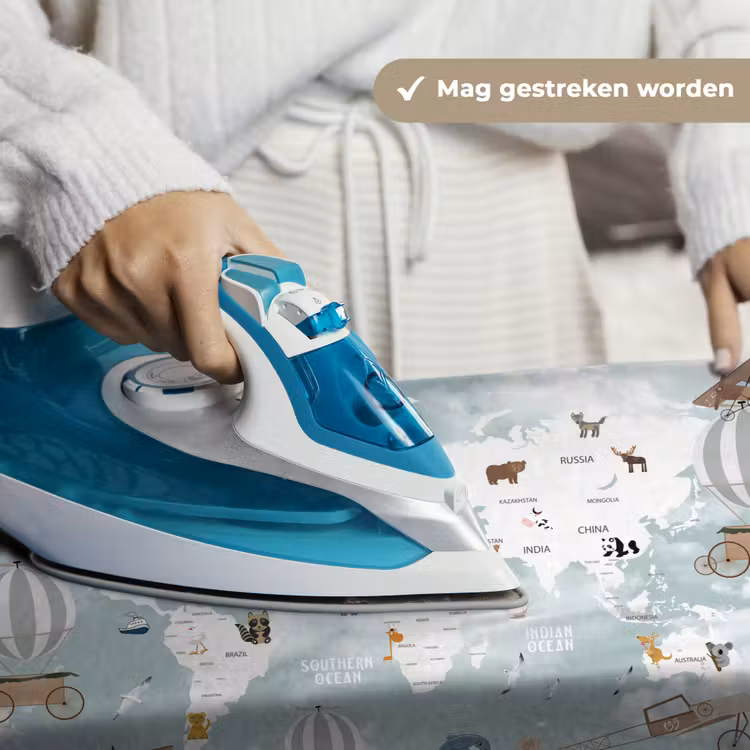Wandkleed - Wereldkaart - Kind - Vliegtuig — 6