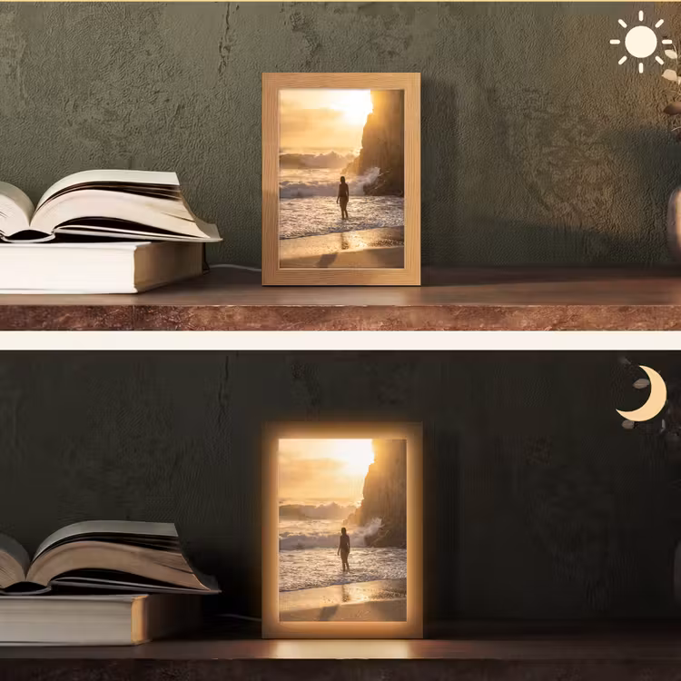 Gepersonaliseerde Lightbox - Mensen - Oceaan - Zonsondergang - Kust - Goud — 5