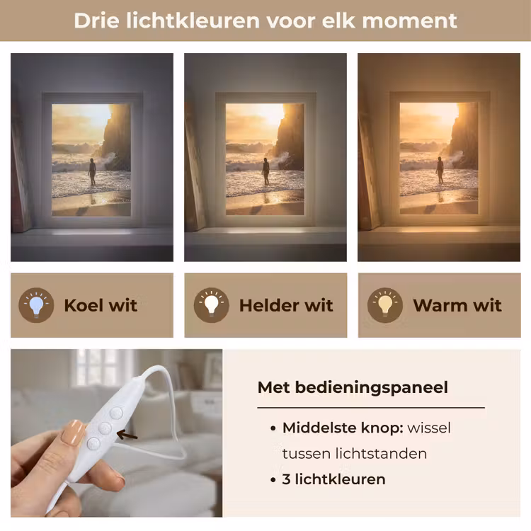 Gepersonaliseerde Lightbox - Mensen - Oceaan - Zonsondergang - Kust - Goud — 6