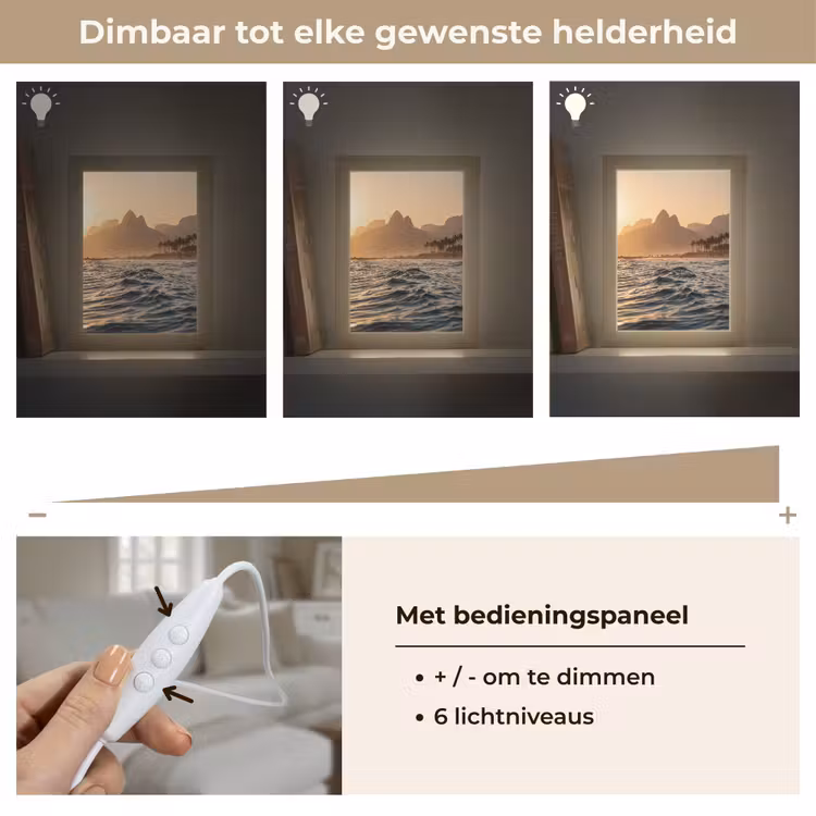 Gepersonaliseerde Lightbox - Zee - Golven - Zonsondergang - Kust - Goud — 8
