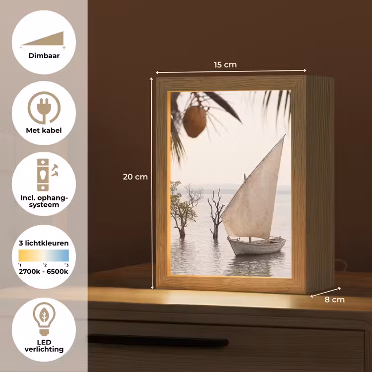Gepersonaliseerde Lightbox - Boot - Zeil - Water - Tropisch - Natuur — 7