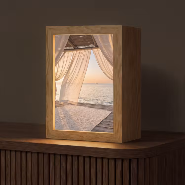 Gepersonaliseerde Lightbox - Overkapping - Zee - Zonsondergang - Vakantie - Rust — 1