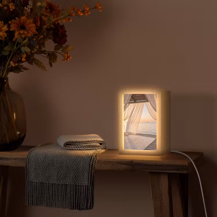 Gepersonaliseerde Lightbox - Overkapping - Zee - Zonsondergang - Vakantie - Rust — 3