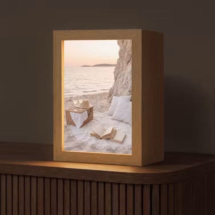 Gepersonaliseerde Lightbox - Strand - Picknick - Zonsondergang - Zomer - Natuur — 1