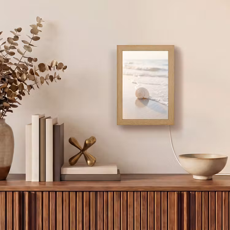 Gepersonaliseerde Lightbox - Zeeschelp - Strand - Zee - Natuur - Beige — 4