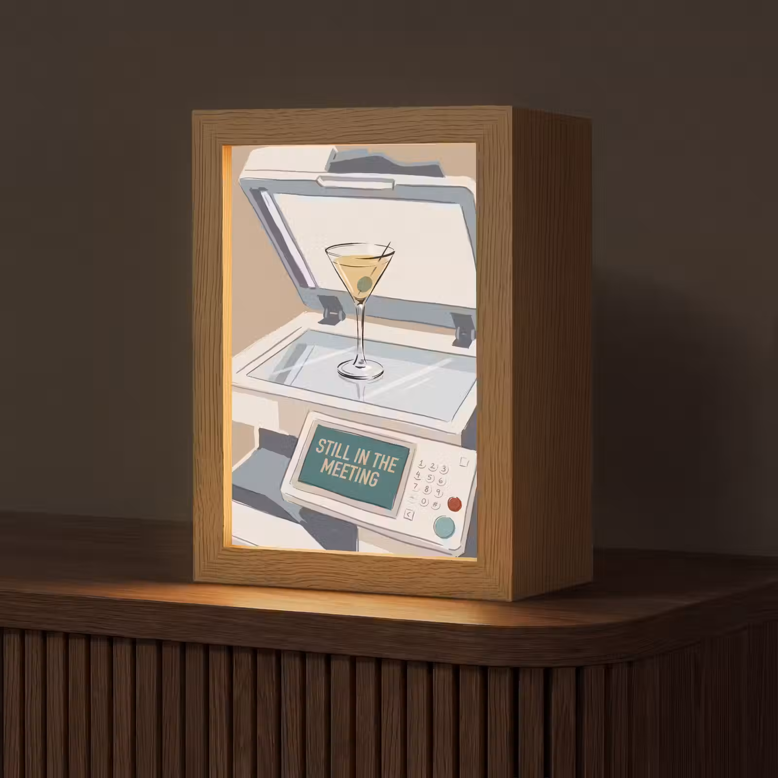 Gepersonaliseerde Lightbox - Kantoor - Drank - Humor - Illustratie — 1