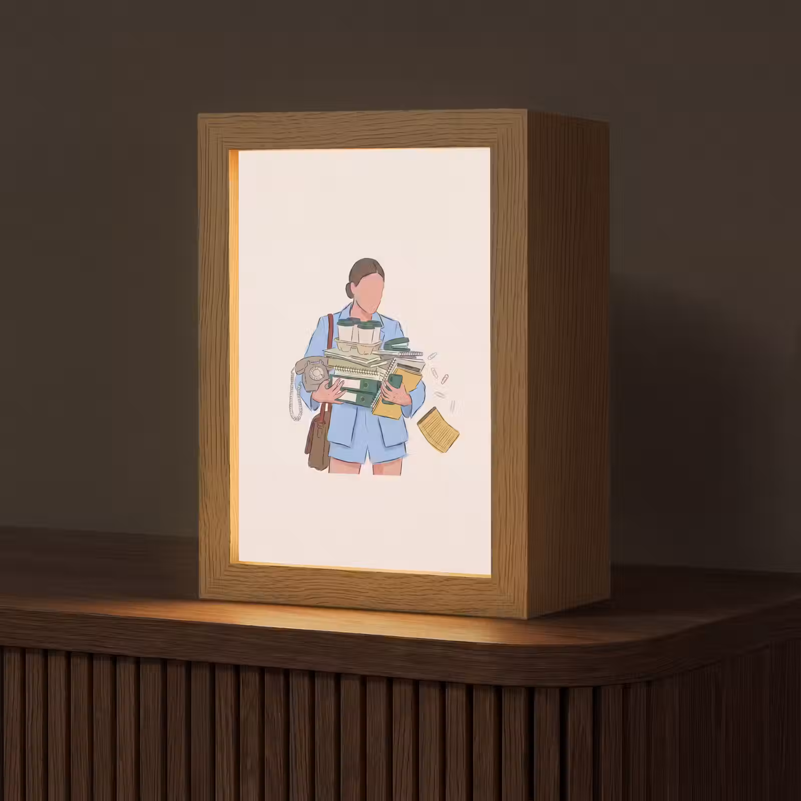 Gepersonaliseerde Lightbox - Mens - Kantoorartikelen - Werk - Modern — 1