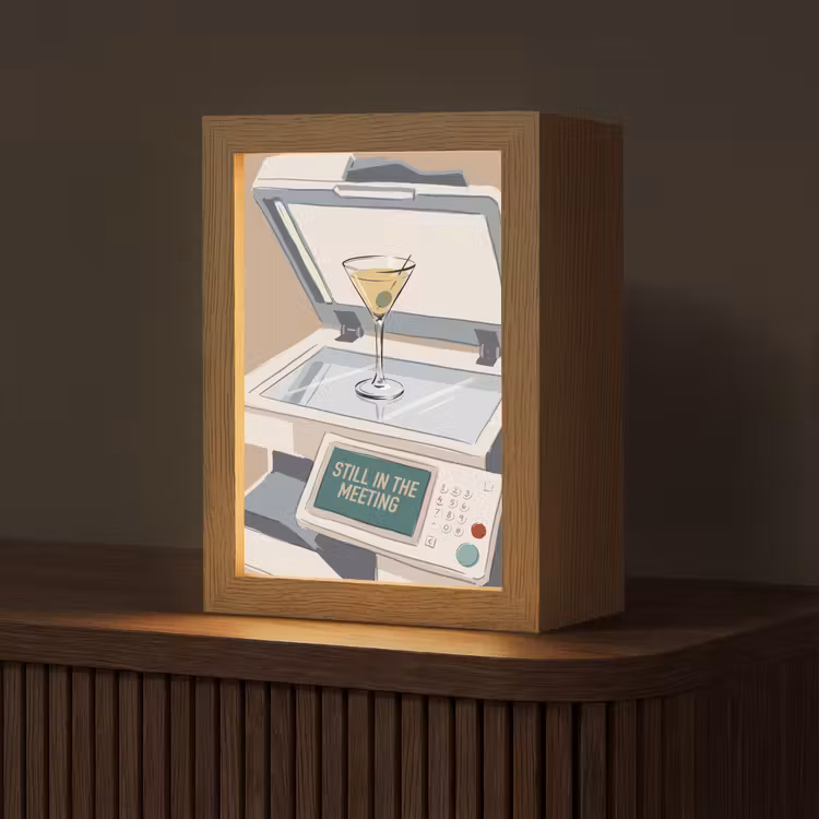 Gepersonaliseerde Lightbox - Kantoor - Drank - Humor - Illustratie — 1