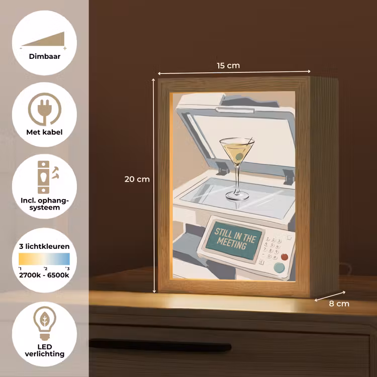 Gepersonaliseerde Lightbox - Kantoor - Drank - Humor - Illustratie — 7