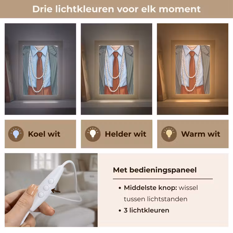 Gepersonaliseerde Lightbox - Kleding - Strik - Parels - Klassiek - Mode — 6