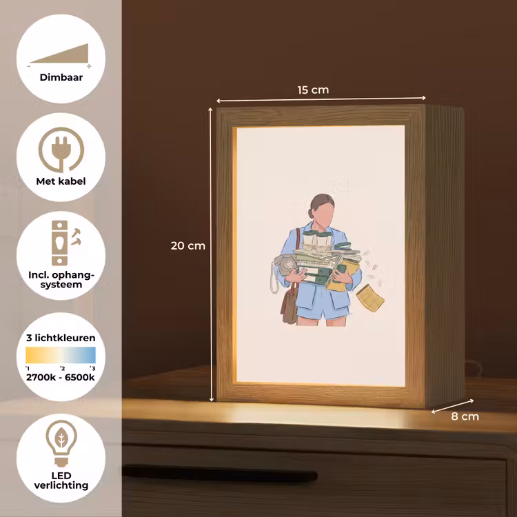 Gepersonaliseerde Lightbox - Mens - Kantoorartikelen - Werk - Modern — 7