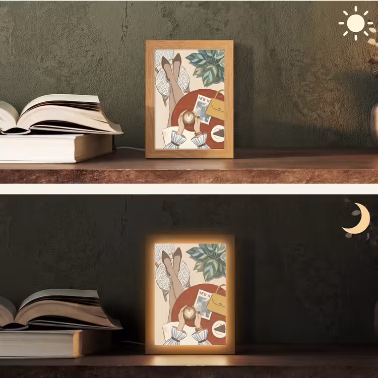Gepersonaliseerde Lightbox - Mensen - Cafe - Koffie - Stadsleven - Modern — 5