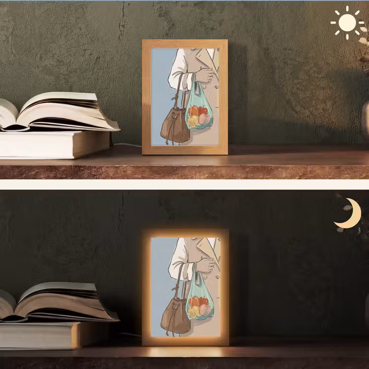 Gepersonaliseerde Lightbox - Mensen - Boodschappen - Stadsleven - Modern - Kleurrijk — 5