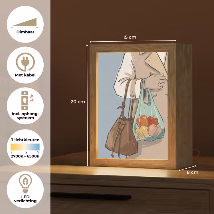 Gepersonaliseerde Lightbox - Mensen - Boodschappen - Stadsleven - Modern - Kleurrijk — 7