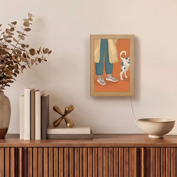 Gepersonaliseerde Lightbox - Persoon - Hond - Dieren - Illustratie - Modern — 4